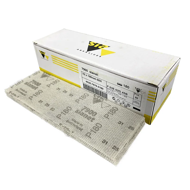 Rectangular Malha Lixar Correia para Remoção de Ferrugem e Polimento Lixa Grade 70 mm × 198 mm