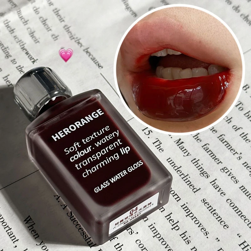 HERORANGE HR567 Transparent Ice Velvet Lip Glaze Matte Matte Pigment Lipstick Lip Gloss Student Affordable Makeup view 2