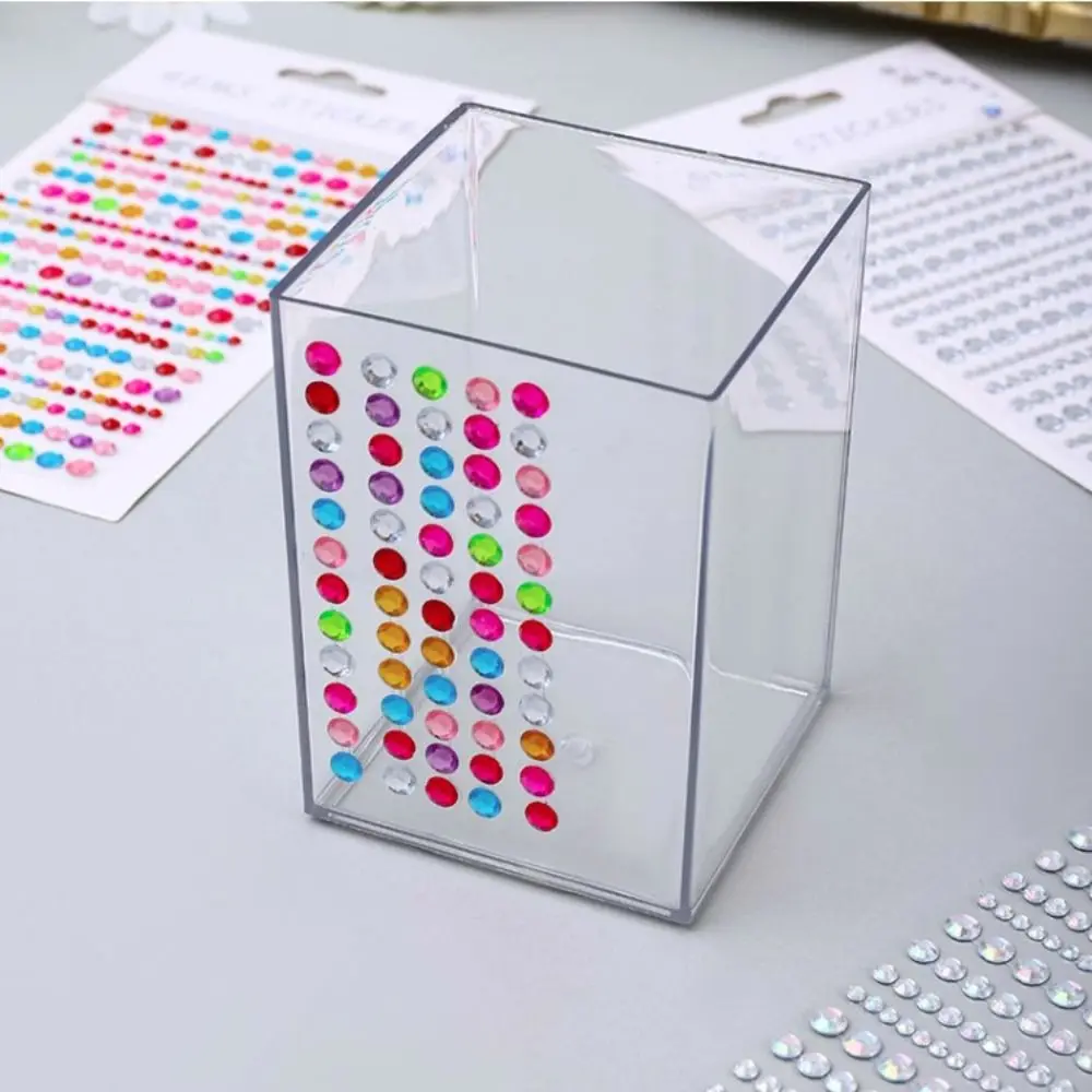 3sheets Decoration Stickers 3D Gem Stickers Scrapbooking DIY Mobile Phone DIY Acrylic Gem Sticker Self Adhesive