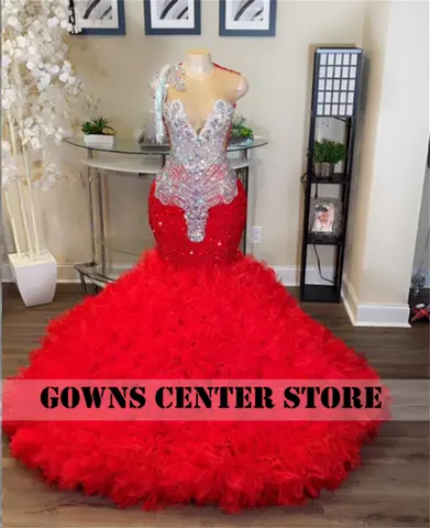 10 best sales röd svart balklänning för flickor - №9