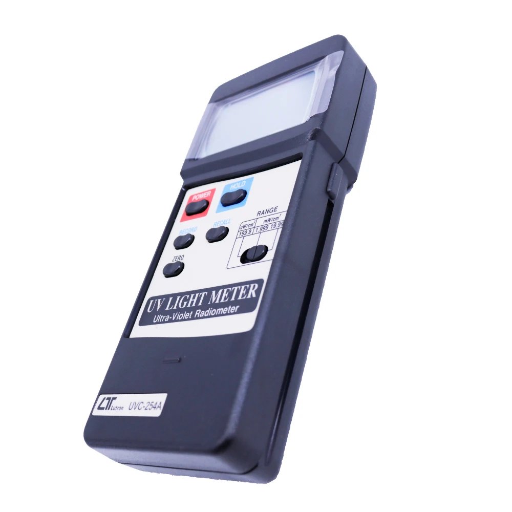 LUTRON UVC-254A UVC Light Meter Lux Meter مع RS-232/USB الأشعة فوق البنفسجية 254 نانومتر