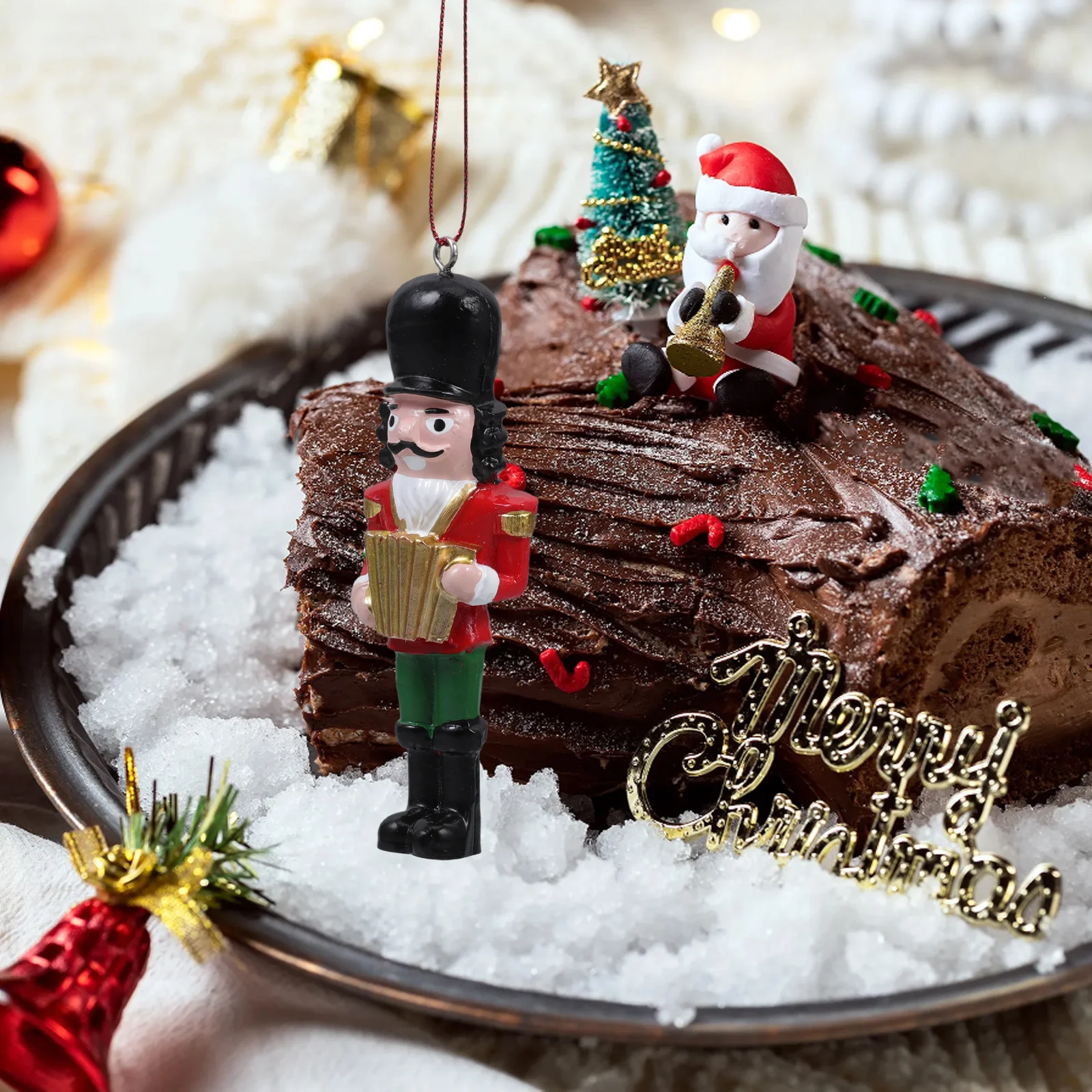 

Nutcracker Ornament Resin Soldier Hanging Decor For Christmas Tree Home Xmas Party Miniature Decoration Craft