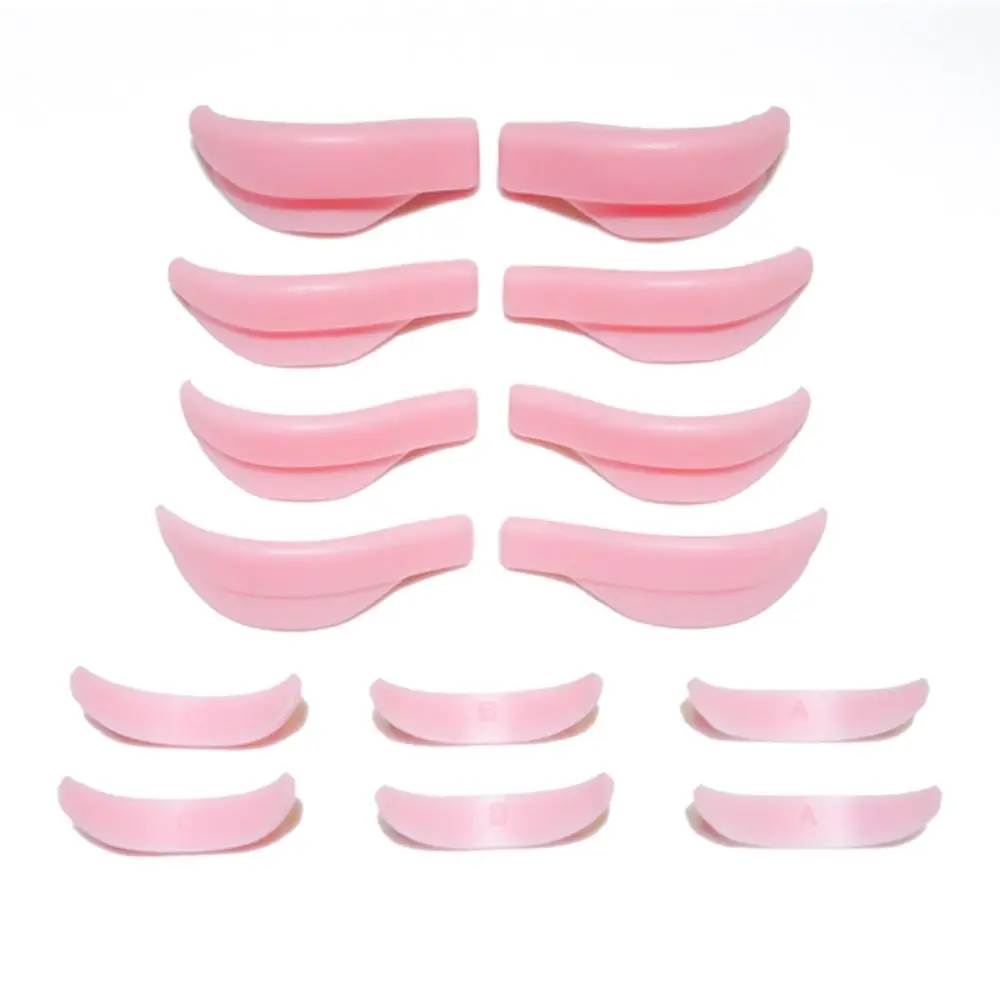 7Pairs Recycling Eyelash Perming Pad Silicone Eyelashes Perming Curler Reusable Lash Lift Shield Pads Eyelash Lifting Applicator