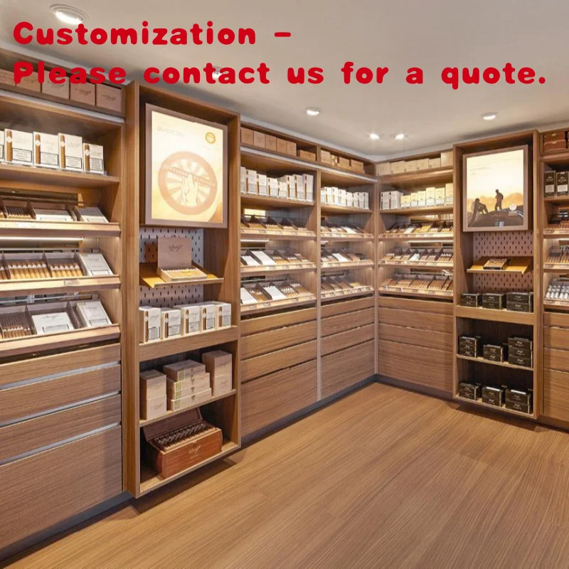 custom.Customized Smoke Shop Interior Design Decoration Retail Display Showcase Display Cases Shop