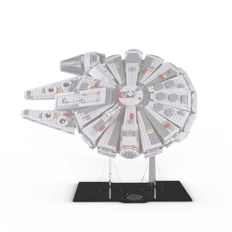 Display Stand for Lego Millennium Falcon 75105, 5MM Acrylic Stand for Lego 75105 (No Model Set Included)