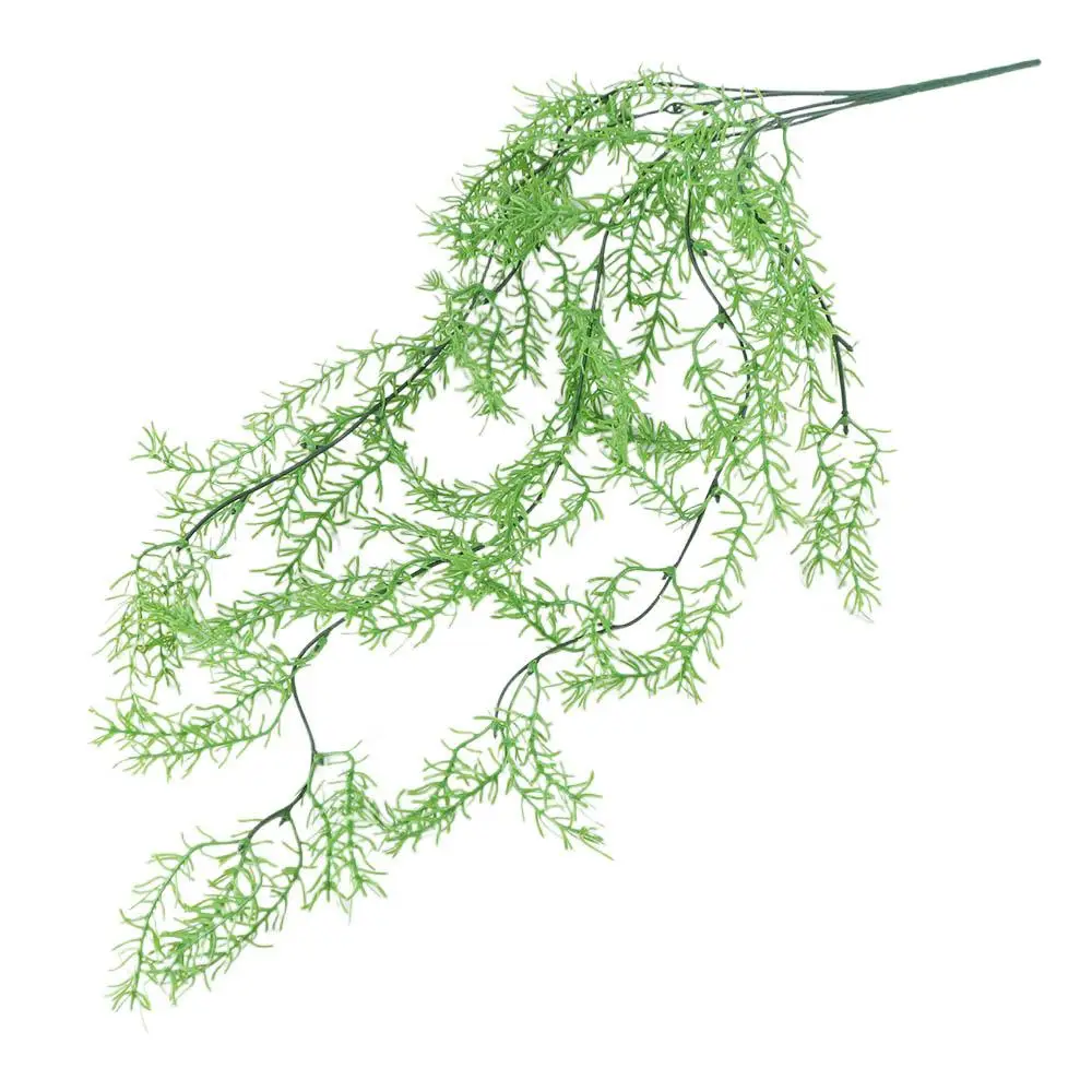 

77cm Artificial Curly Seaweed Ferns Plant Plastic Lifelike Artificial Hanging Plants UV Resistant Fake Plants
