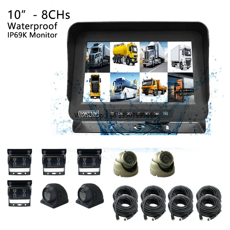 

Truck 77ghz bus 8 channel bsds universal camera blind spot detection system 12v