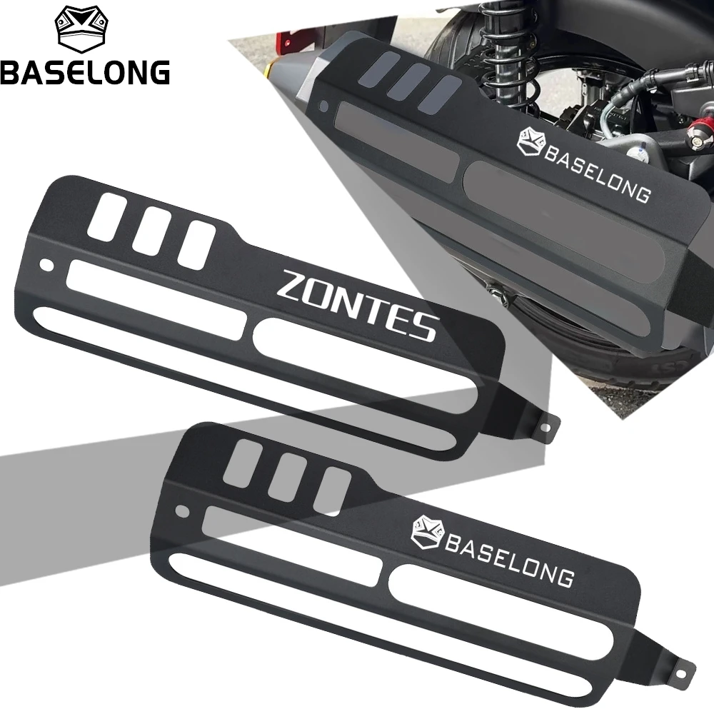 Motorcycle Exhaust Pipe Protector Heat Shield Cover Anti-scalding Guard For Zontes 150V 150X 175V 175 V 150 v/x 2026-2027-2028