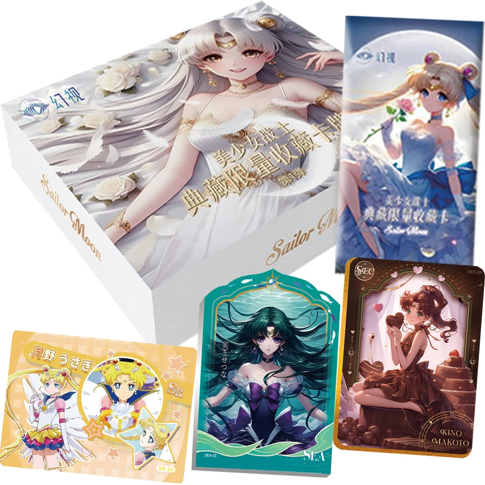 Sailor Moon Magical Girl Collection Cards Chocolate Sweetheart Party Mizuno Ami Kino Makoto Beautiful Charming Anime Cards Gifts