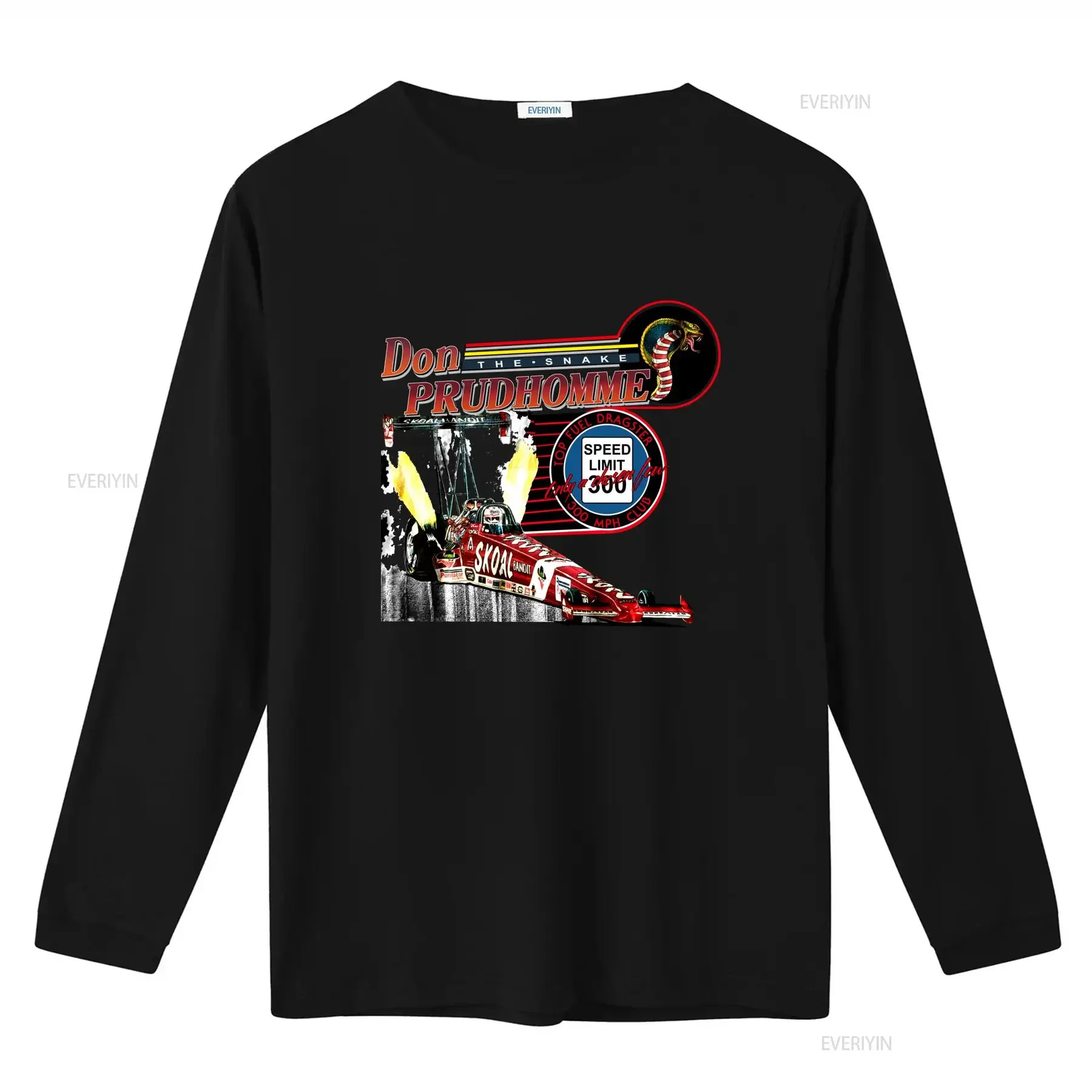 1993 The Snake Don Prudhomme Top Fuel Dragster Speed Limit 300 T shirt vintage Washed Versatile Slightly fashion Stylish