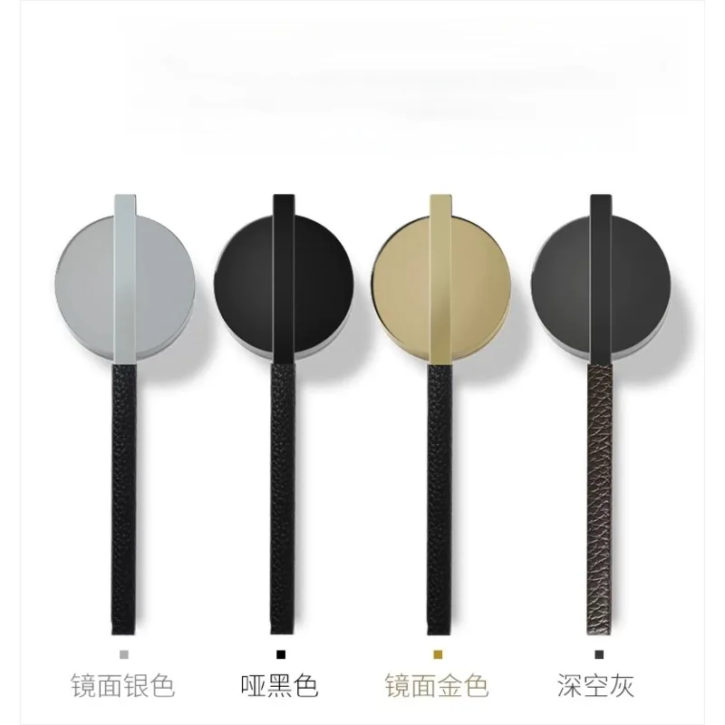 Magnetic Silent Door Lock, Light Luxury, Modern Minimalist, Leather Interior, Household, Bedroom Universal Type