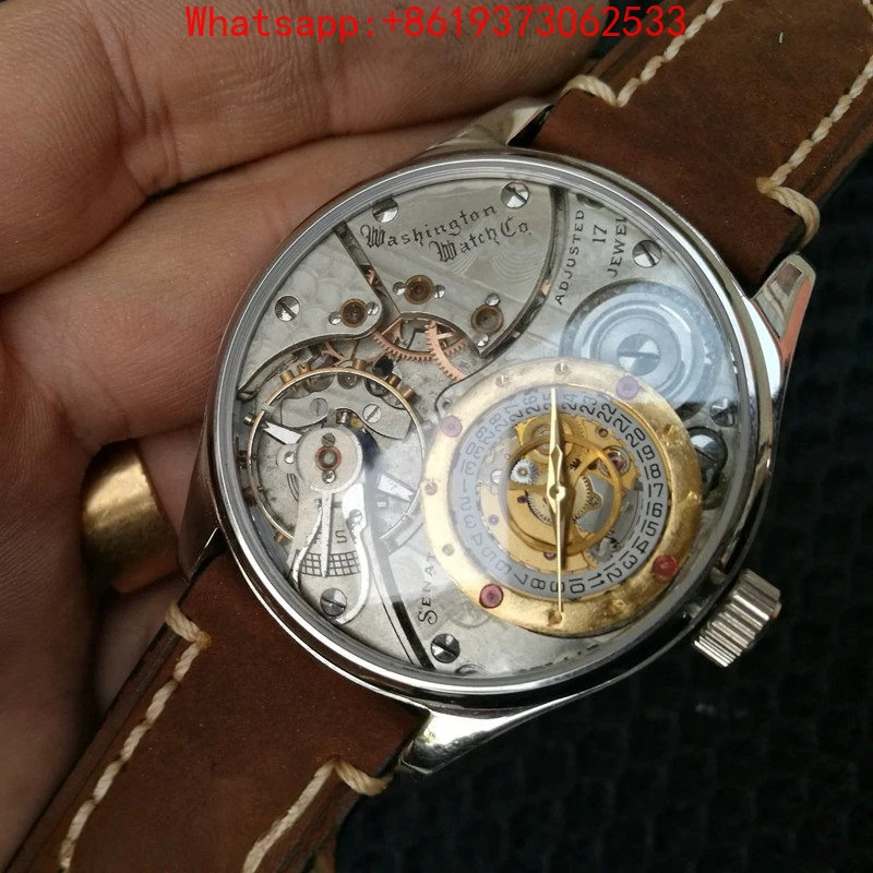 Customized Antique Pocket Watch Changed Watch Handmade Original Automatic Mechanical 24K Gold Scale Dial