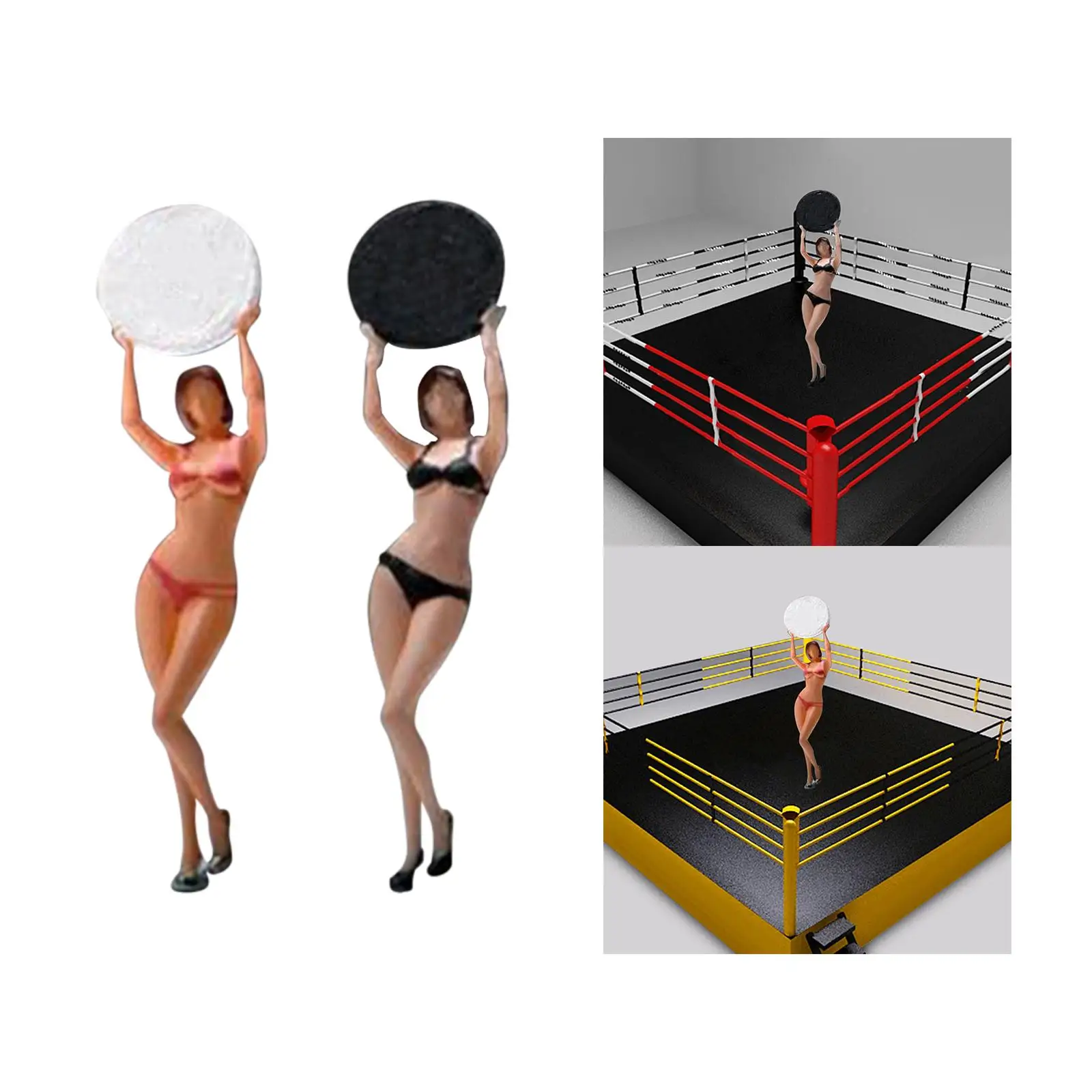 Realistic 1/64 Scale Models Figurine Miniature People Model Ornament for Miniature Scene Dollhouse Sand Table Layout Decoration