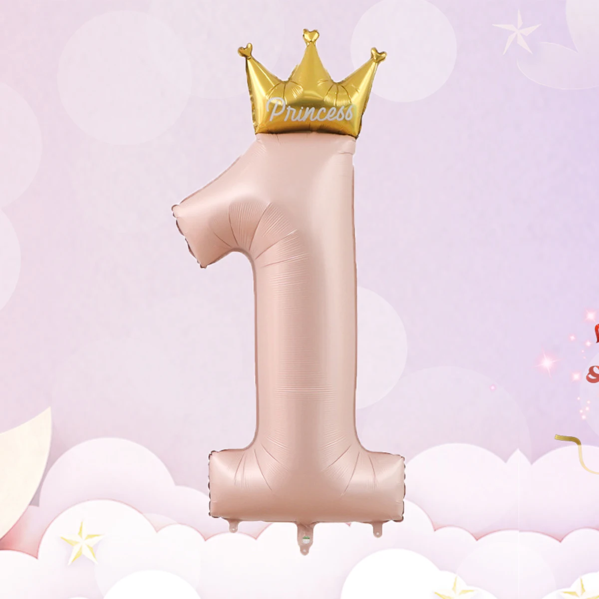 1pc 42inch Crown Pink Sky Blue One Number Balloons 1 Figure Helium Balloon 1st Birthday Party Decorations Kids Baby Shower