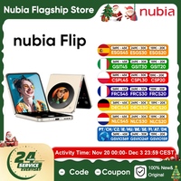 Zte Nubia Flip Smartphone 5g 6.9'' 120Hz Display Snapdragon 7 Gen 1 33W Fast Charging 50Mp Camera Global Version Myos 13 Foldable Phone