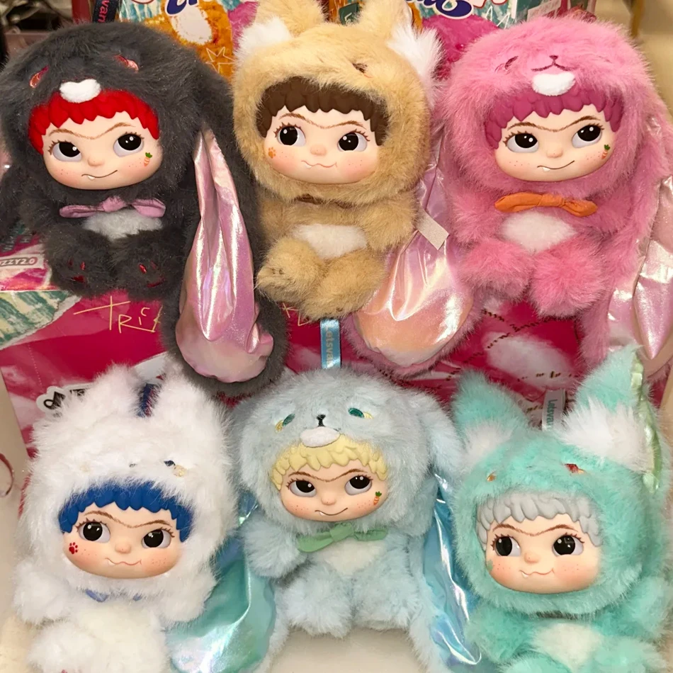 

Wakuku Fox & Bunny Trickor Treat Sereis Blind Box Wakuku V2 Плюшевая кукла Mystery Box Fox Bunny Аниме Кукла Сюрприз Сумка Брелок Игрушка