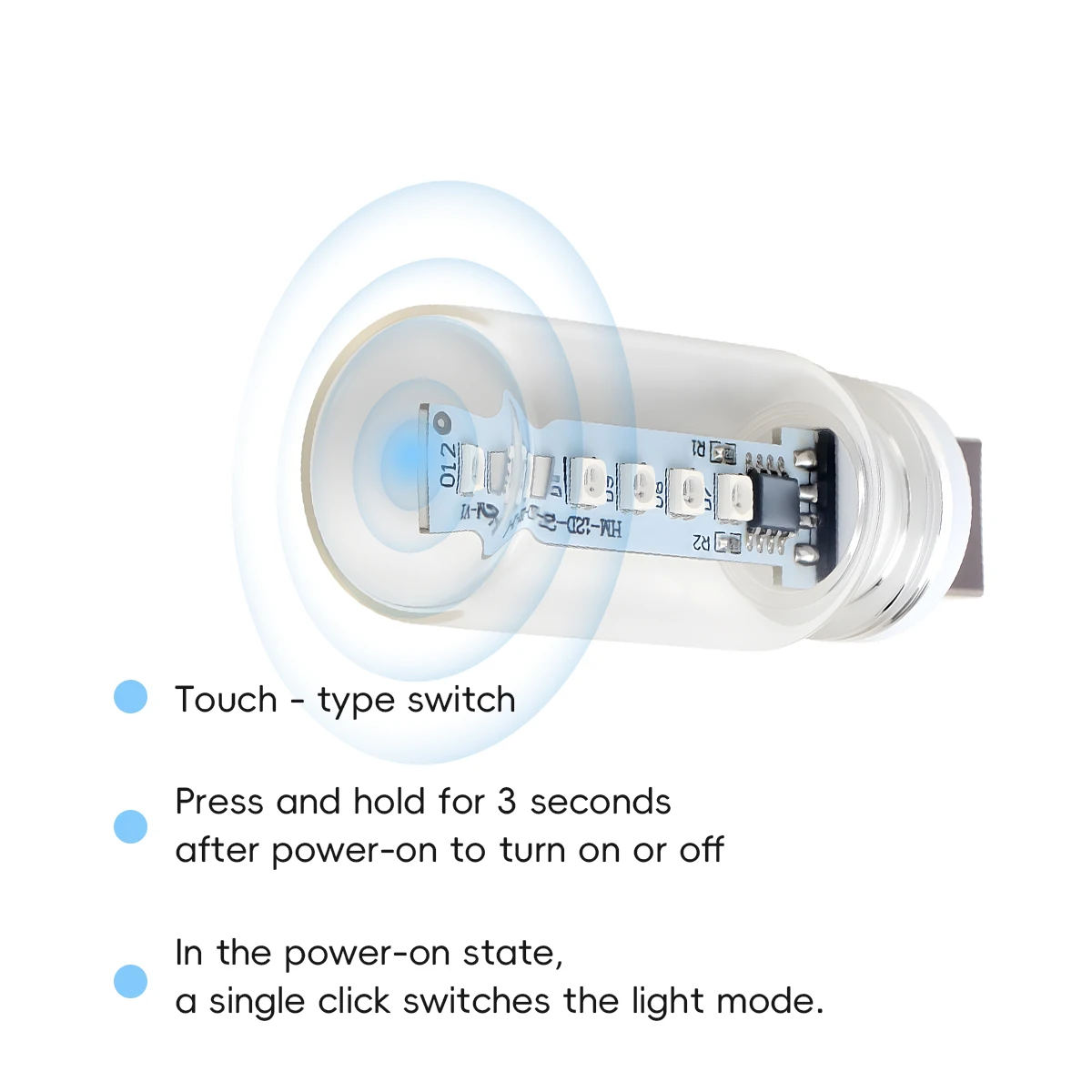 USB Led RGB Flash Candles Light Bulb Car Interior Decoration Light Car Ambient Lamp Night Frosted Light for Home Car Decoration