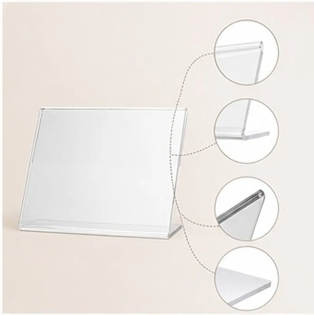 5Pcs Portable Acrylic Price Label Holder Multi-Use Sign Stand for Price Tags Advertising Banners Fruit Shop Supermarket Store