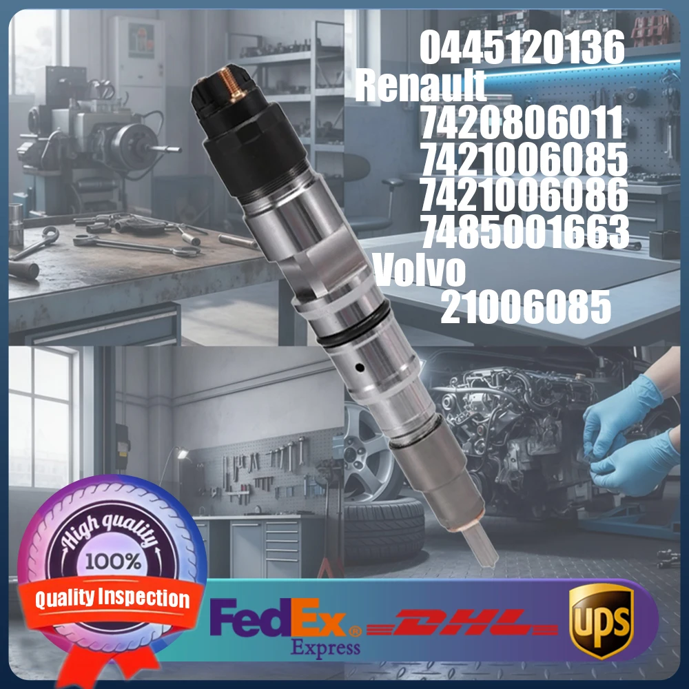 

0445120136 0445120064 0986435529 21006085 4902825 7421006085 Топливная форсунка Common Rail для Renault и Volvo