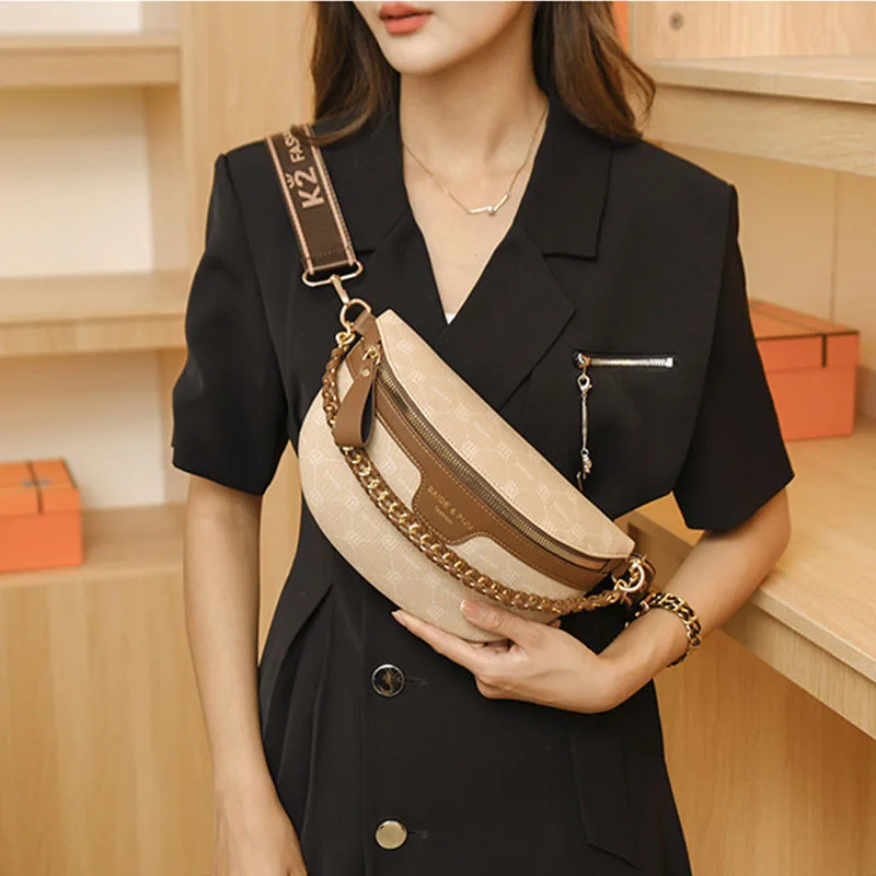 New Women shoulder bag Designer Fashion Crossbody Bags with for Women Pu Leather Shoulder Clutch Handbags Chest pack