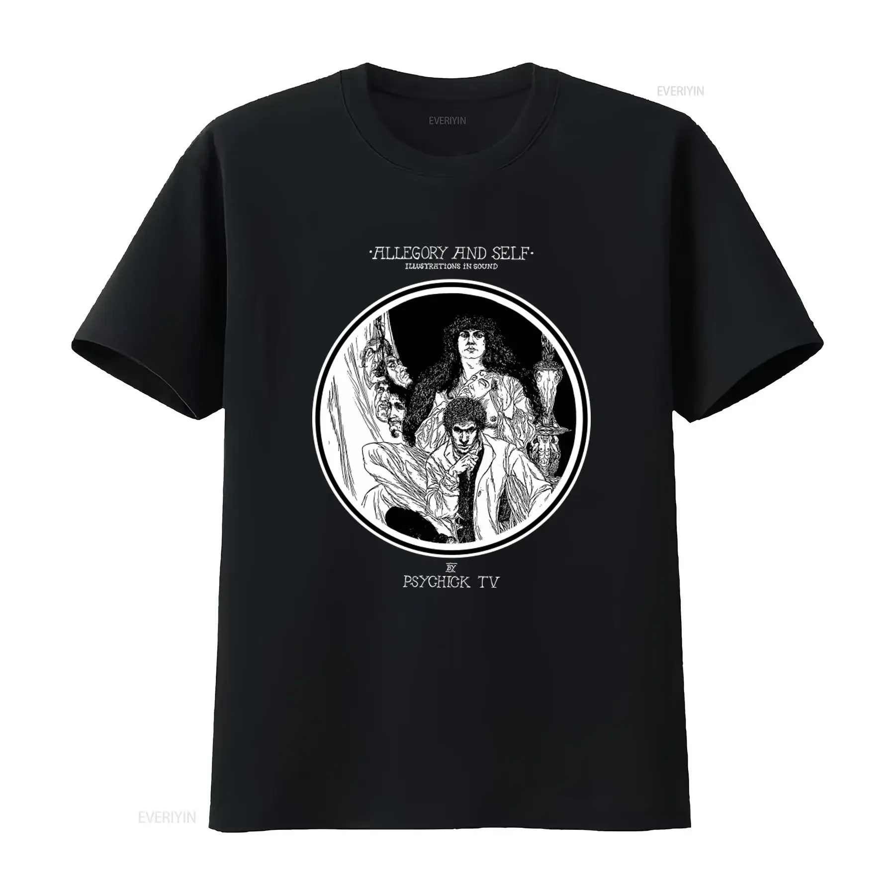 Allegory and Self T Shirt Austin Osman Spare Psychic TV Coil Industrial 80's Goth Throbbing Gristle vintage Washed Slightly