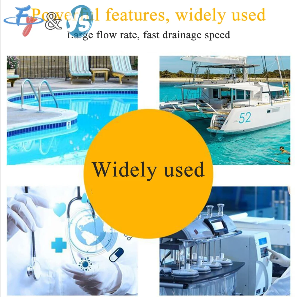 YS Small Marine Pump 12V/24V DC Submersible Pump Yacht Speedboat drainage Full-Automatic Bilge