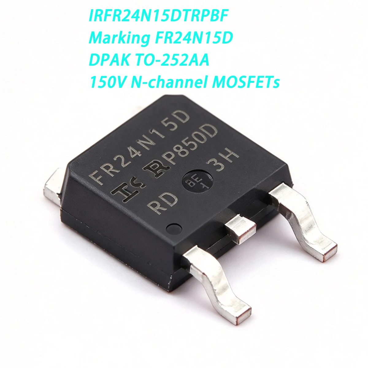 5PCS IRFR24N15DTRPBF Marking FR24N15D DPAK TO-252AA 150V 24A 140W 95mΩ N-channel NEW Original Field-Effect Transistor MOSFETs