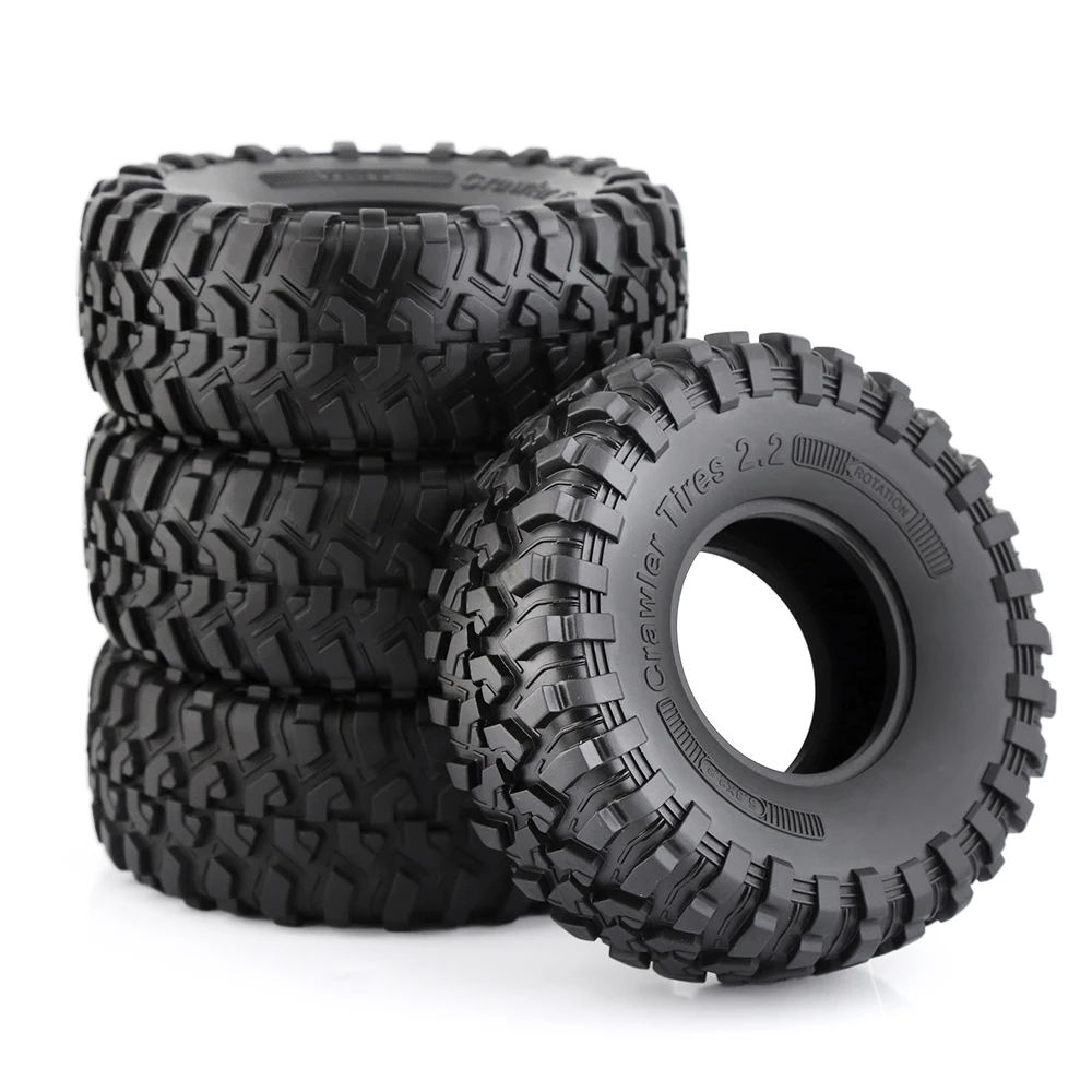 

RC 130MM 2.2" Rubber Rocks Tires for 1:10 RC Rock Crawler Axial SCX10 Canyon Trail 105Rims TRX4 TRX6 #8174