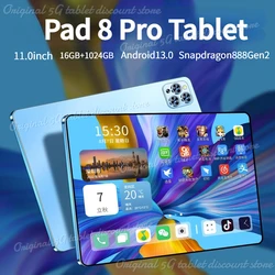 2024 Original Pad 8 Pro Tablet 10,1 cala Android 13 Global Snapdragon 8gen2 16 ГБ + 1024 ГБ 10000 мАг 5G Dual SIM WIFI HD Full Screen