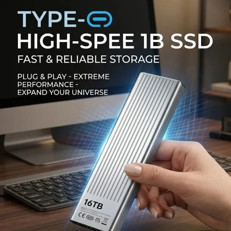 High Speed External SSD 2TB 4TB 16TB 32TB Data Storage Drive