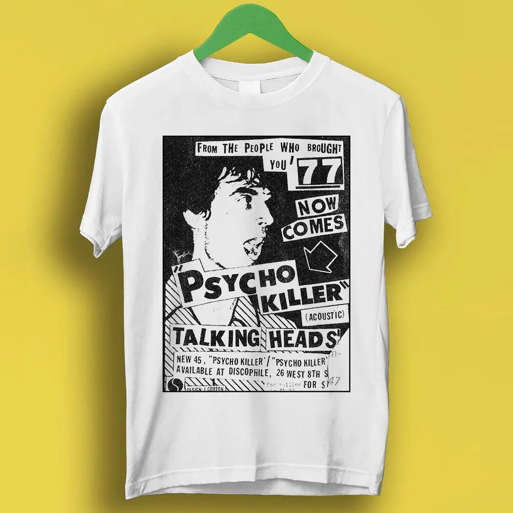 Talking Heads Psycho Killer Band Punk Rock Poster Music Gift Tee T Shirt P7278