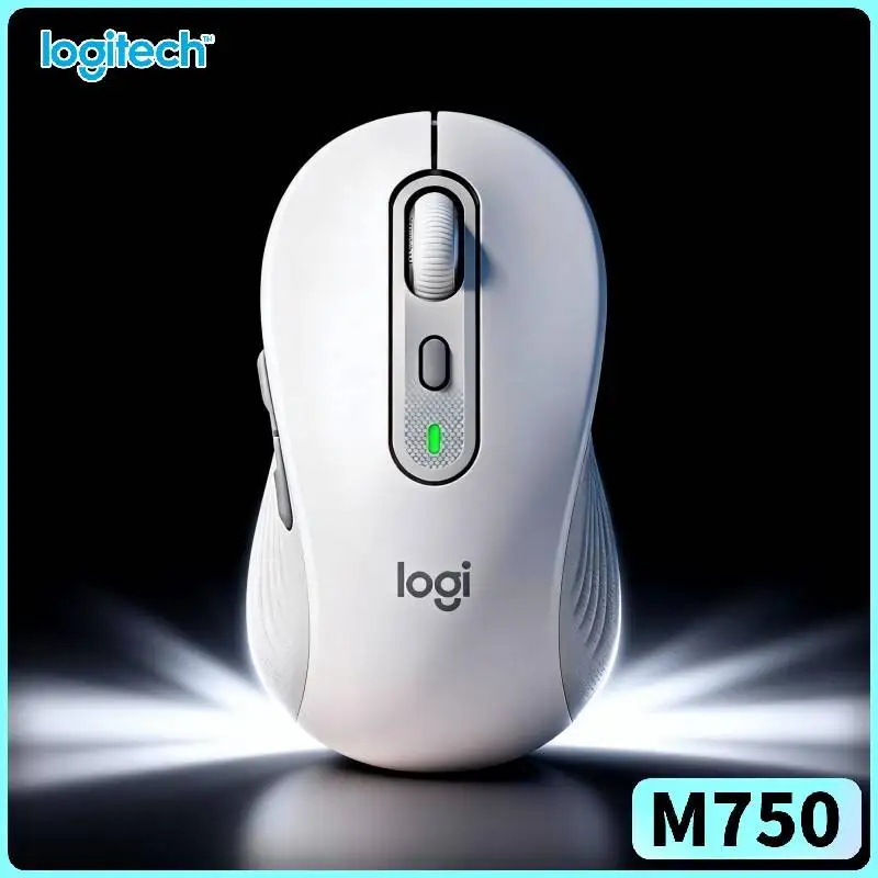 Ergonomic M750 Wireless Mouse - Custom Shortcut Function Buttons, 4000 DPI Precision, Dual Connection, Home Office Pick Tool
