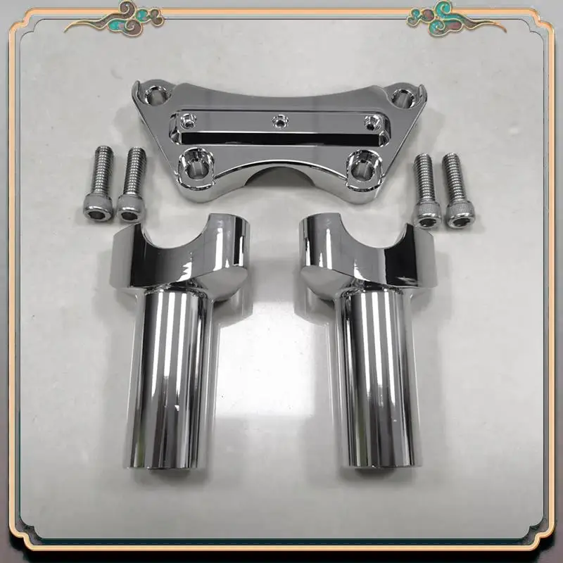 

A73Q-3.5Inch Straight Handlebar Riser Top Clamp For 1Inch Bar Dyna Sportster Softail