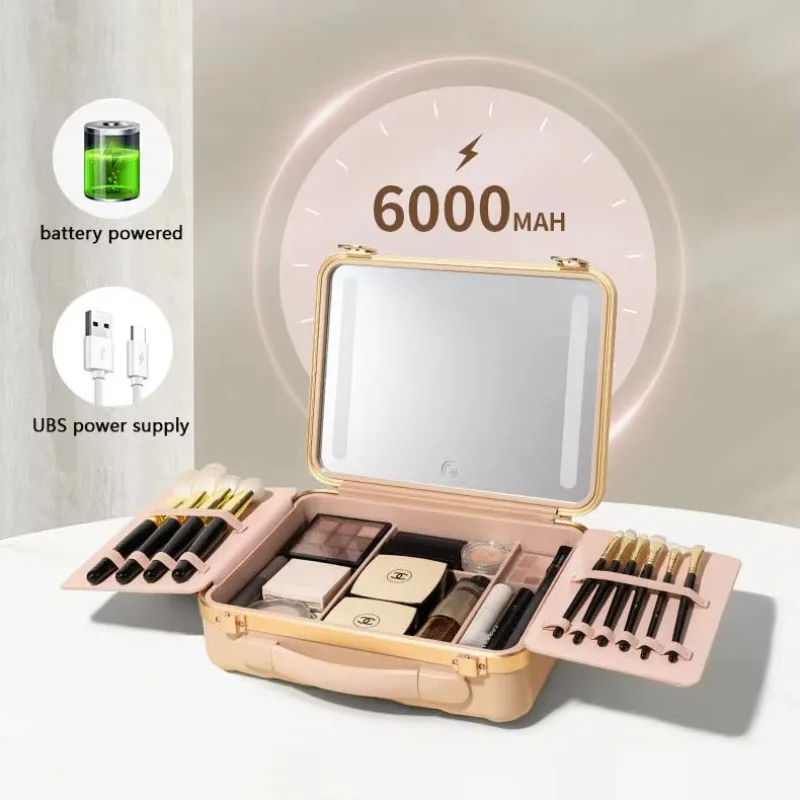 多機能磁気リップスティックケース 新しい空のメイクボックス メイクブラシケース プロ仕様 防塵プラスチック化粧品ケース