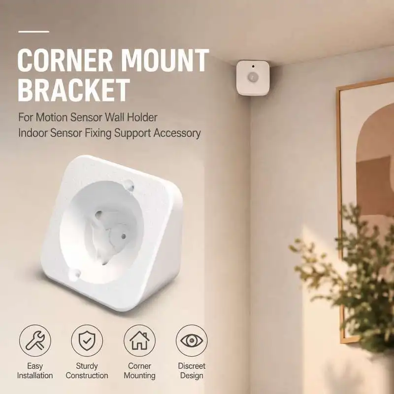 Indoor Motion Sensor Corner Stand Wall Mount Holder Security Sensor Installation Bracket