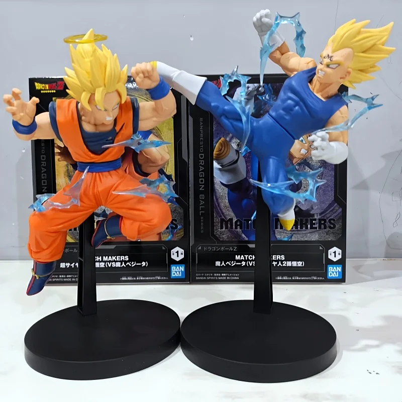 

Оригинальные Bandai Banpresto Match Makers Dragon Ball Z Majin Vegeta Ssj Son Goku Ssj2 аниме классическая модель фигурки подарочные игрушки