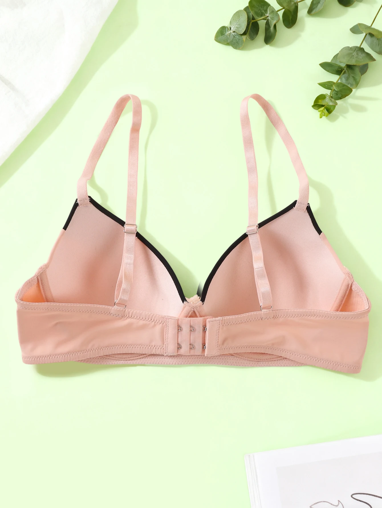 قطعة واحدة - حمالة صدر نسائية - حمالة صدر رافعة للشابات - دعم Underwire لمنع الترهل - ملابس داخلية نسائية بسيطة بلون موحد - مناسبة للمنزل والمكتب والسفر والتمرين وما إلى ذلك