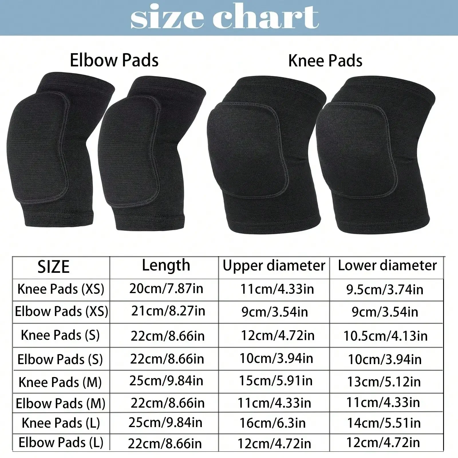 4 Pcs Knee Pads And Arm Pads With Protection Pad, Breathable Compression Elbow Pads Set, Volleyball Knee Sleeves For Basketball, Yoga, Running, Cycling Exercises, And Suitable For Both Men, Women, 1 Pair Knee Pad+1 Pair Arm Pads, Black