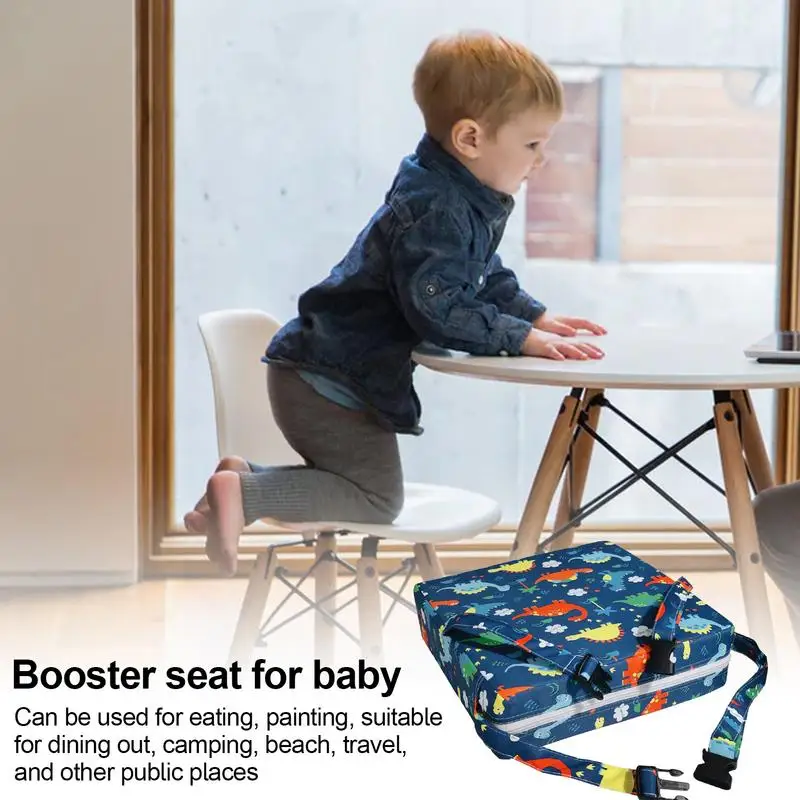 Toddler Booster Seat For Table Heightening Cushion Adjustable Washable Chair Seat Pad Thick Seat Cushion Dining Chair Pad Kids