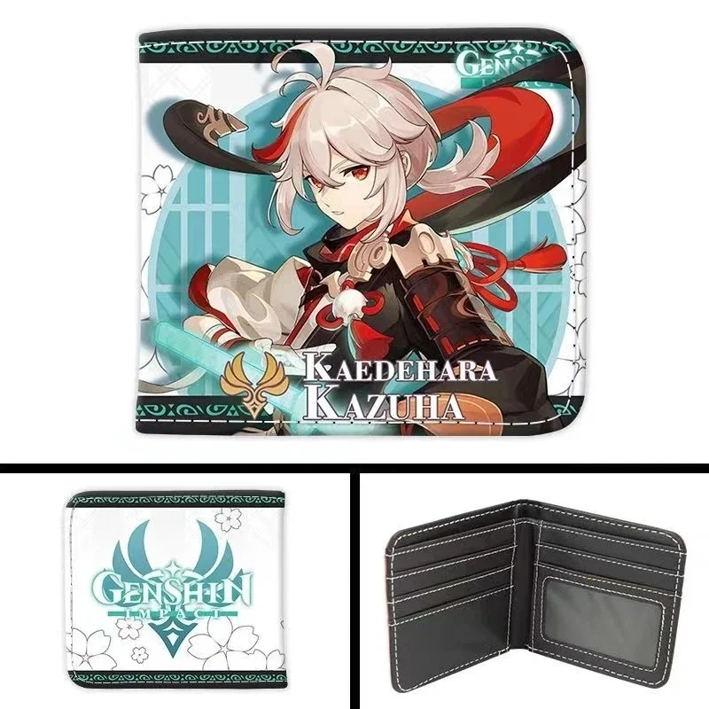 

Anime Genshin Impact Kaedehara Kazuha Tartaglia Raiden Shogun Cosplay Coin Wallet Billfold High Appearance Level Cartoon