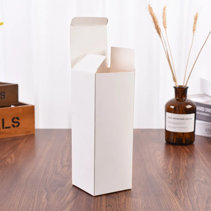 White Blank Paper Tube Packing Box Long Cardboard  Eyeliner Pen Lipstick Gift Packaging Boxes Length 15/16/17/18/19/20cm