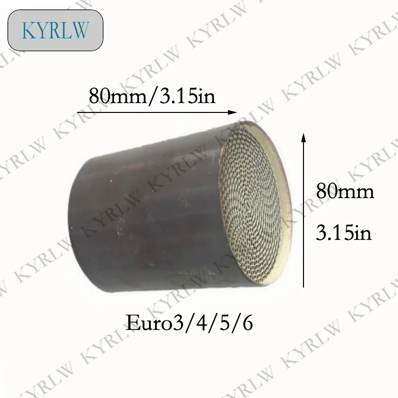

Exhaust System Universal Type Euro3/4/5/6 80*80mm Honeycomb Auto Catalyst With Metal Cover Catalytic Converter Catalyst