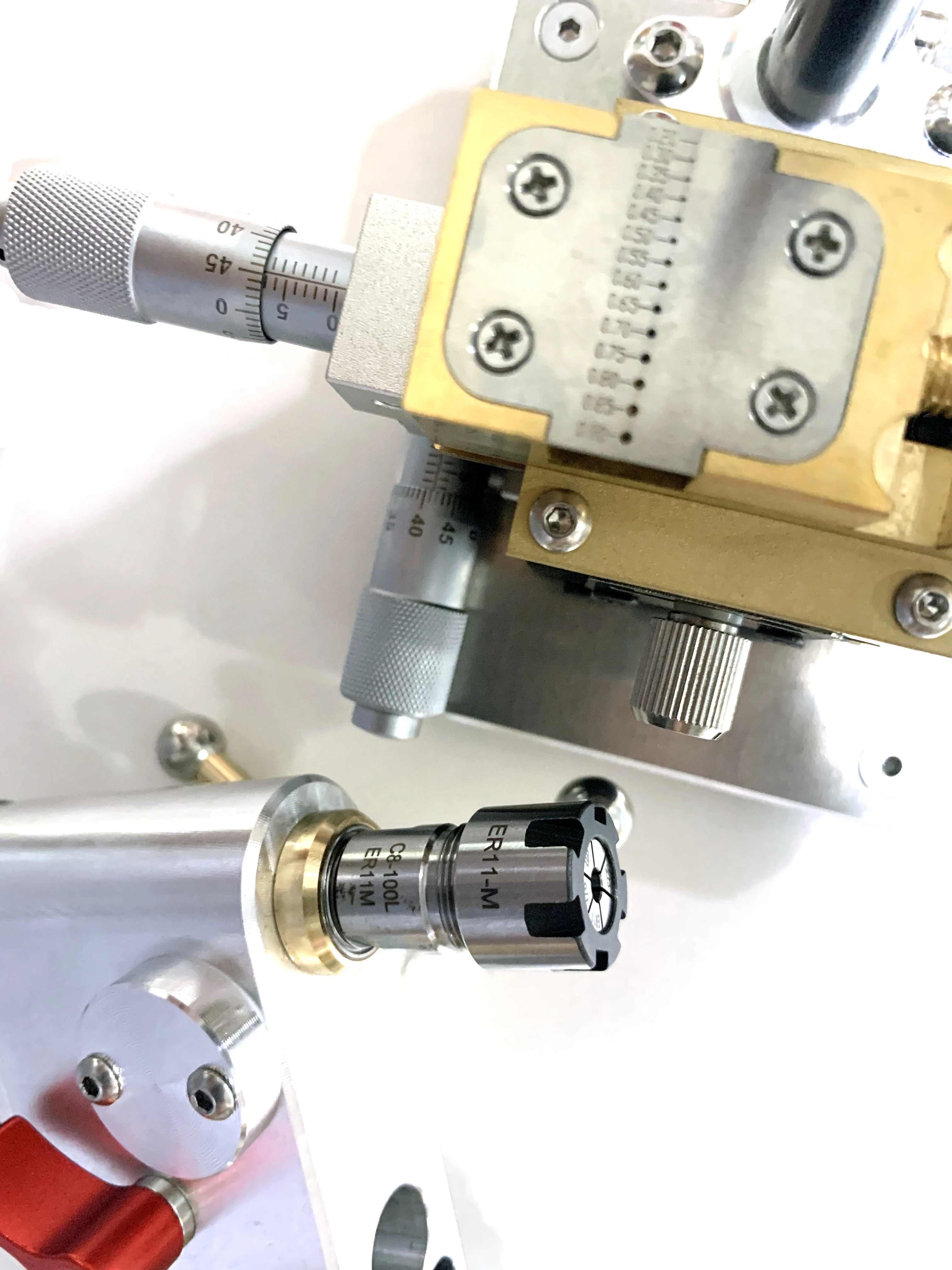 

Precision Mini Bench Drill Machine Adjus Speed Watch Repair Tool with Power Adapter Compact Detail Workbench Drilling ER11