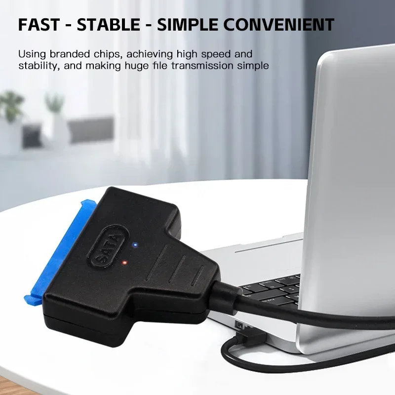 

Кабель USB 3.0 к SATA с поддержкой 2,5-дюймового внешнего жесткого диска SSD Кабель-адаптер для жесткого диска Компьютерный разъем-конвертер