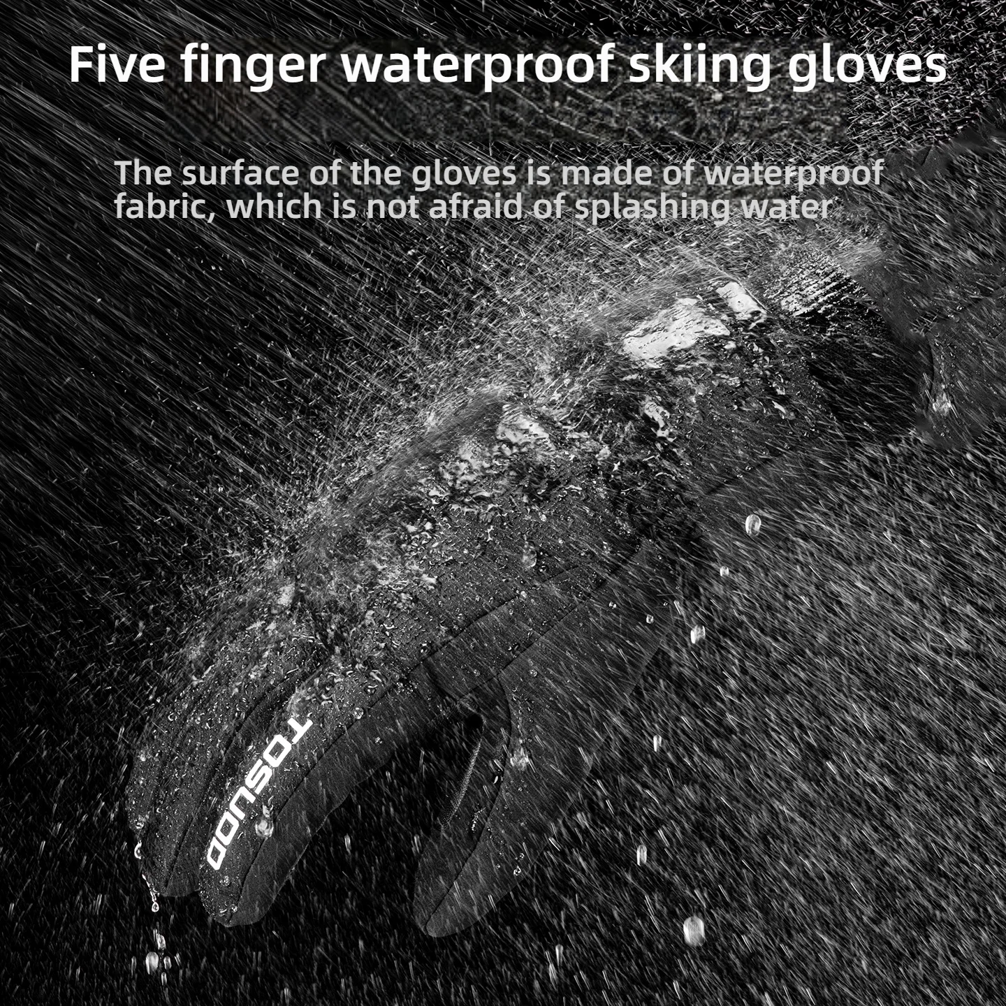 TOSUOD 오토바이 장갑은 겨울에 따뜻하고, 방풍 및 방한 기능이 있으며, 터치스크린, 전기 자전거 및 자전거 장갑으로 사용 가능합니다.