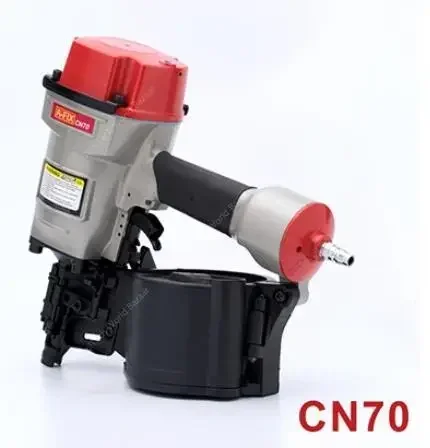 Pneumatic Coil Nailer CN55 CN70 CN80 Industrial Roofing Pneumatic Roll Nail Gun Siding Coil Nailer Gun Air Nail Gun 25-80mm