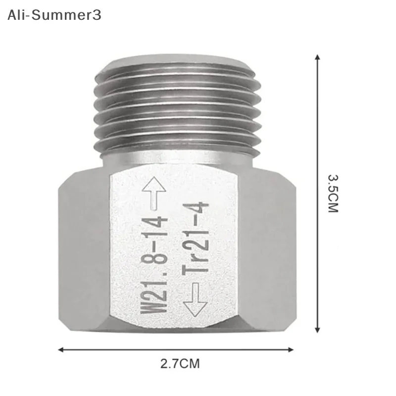 (YY) 1 Set 2025 Neue CO2 Zylinder Soda Wasser Zubehör TR21-4 zu W21.8-14 Konvertieren Adapter Für Aquarium Fisch bier Corny Fass Co2