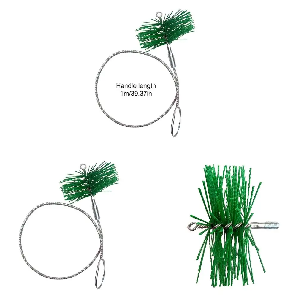  Professional Fireplaces Brush With 1M Handle And 12Mm Thread For Easy Assembly