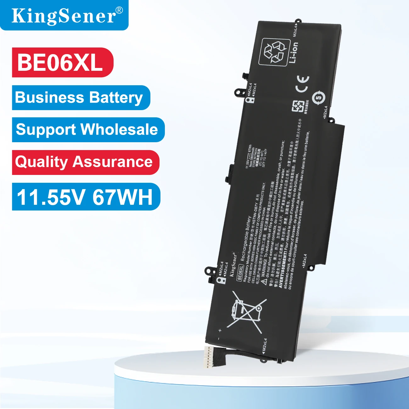 

KingSener BE06XL Laptop Battery For HP Elitebook Folio 1040 G4 HSTNN-IB7V HSTNN-DB7Y 918045-1C1 918045-171 918180-855 67WH