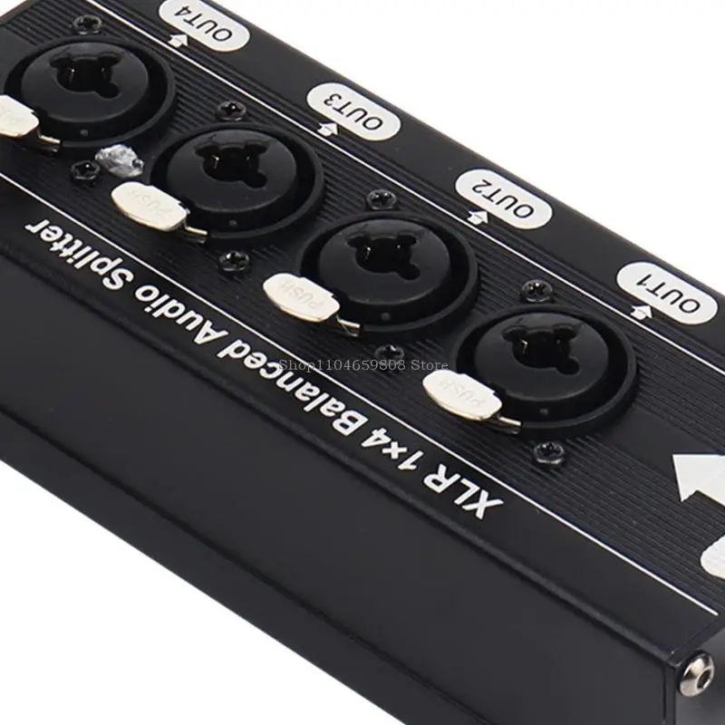 4 canais som splitter splitter working Extender Isolator Common Ground Ground